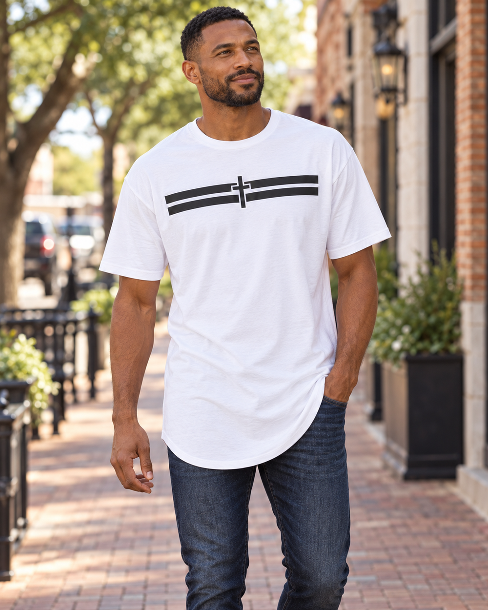 Stripes Tall Tee - Light