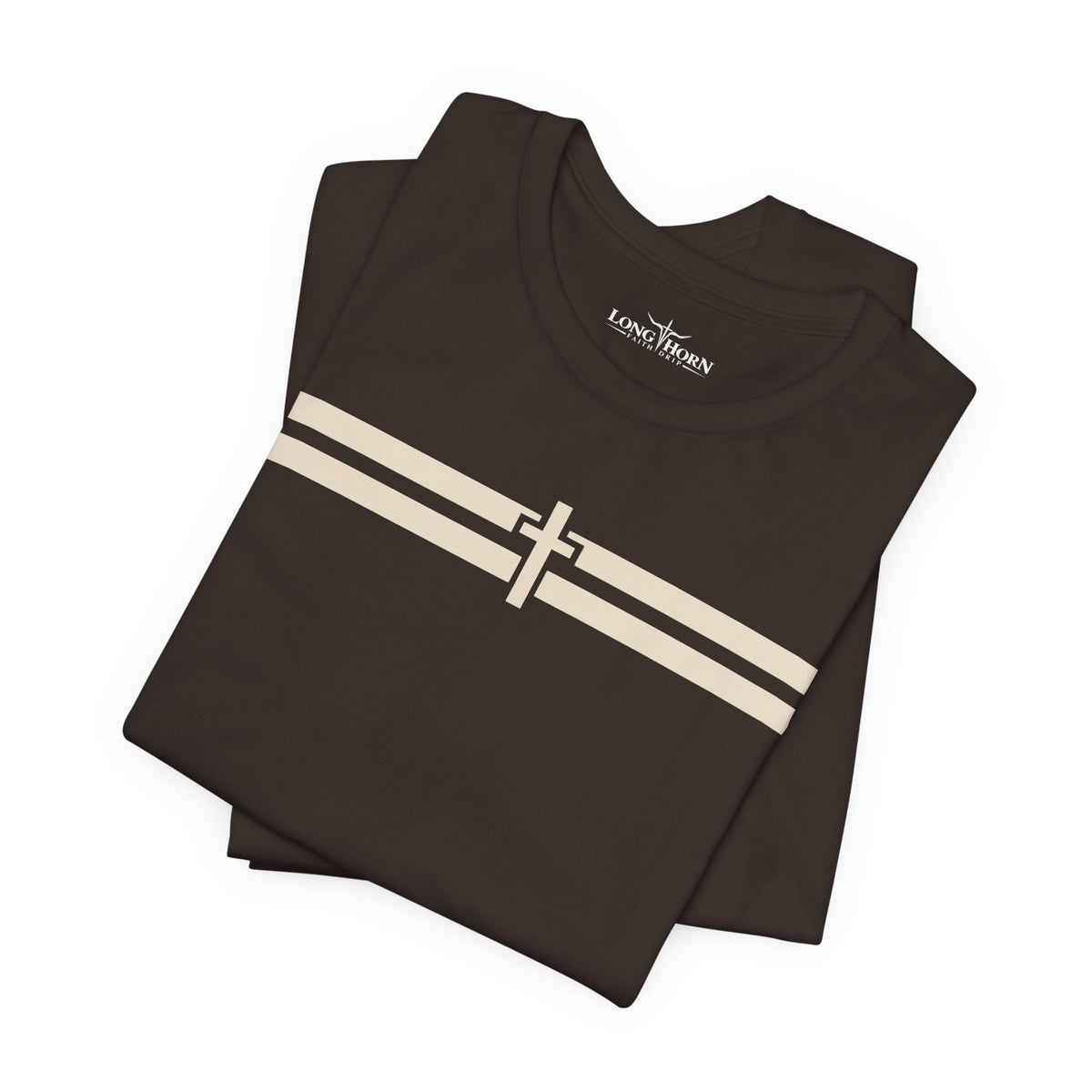 CROSS STRIPE Tee - Dark — product view 10