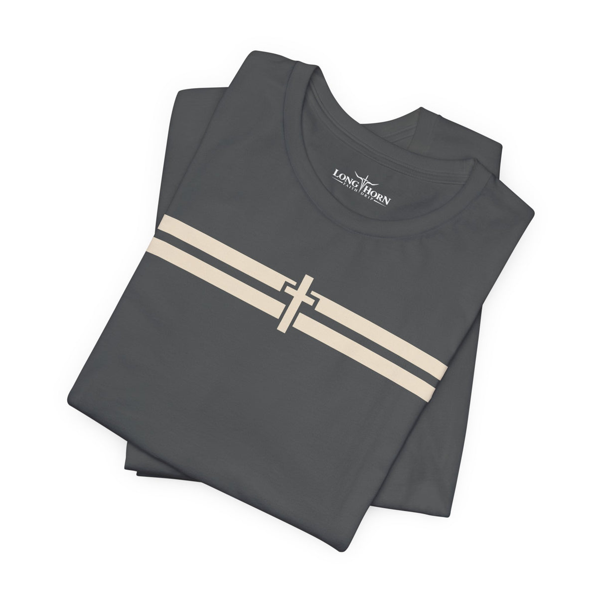 CROSS STRIPE Tee - Dark — product view 16