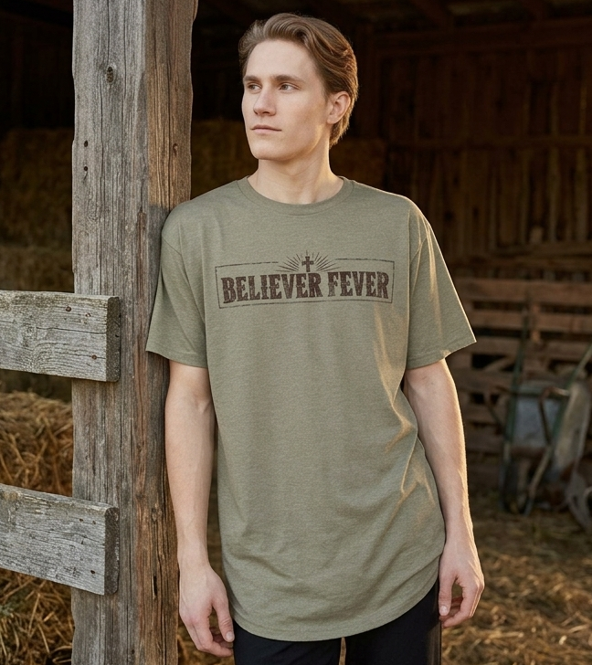 Believer Fever Long Tee — product view 3