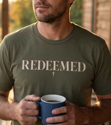 REDEEMED Tee — product view 1