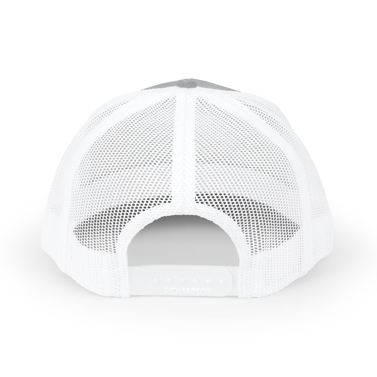 Cross Trucker Hat — White mesh back and snap closure
