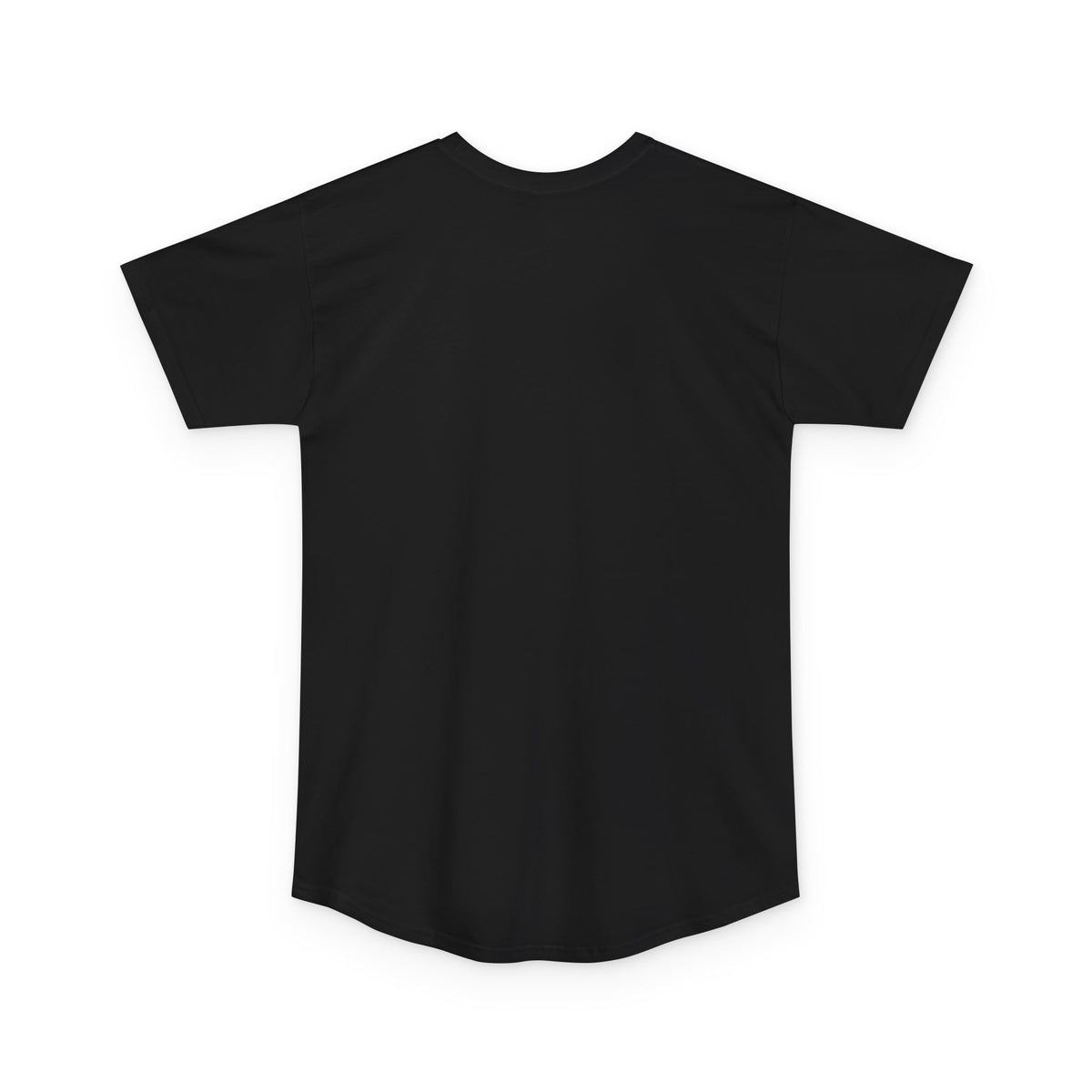 Holy Stripes Long Body Tee - Dark — Black, back view