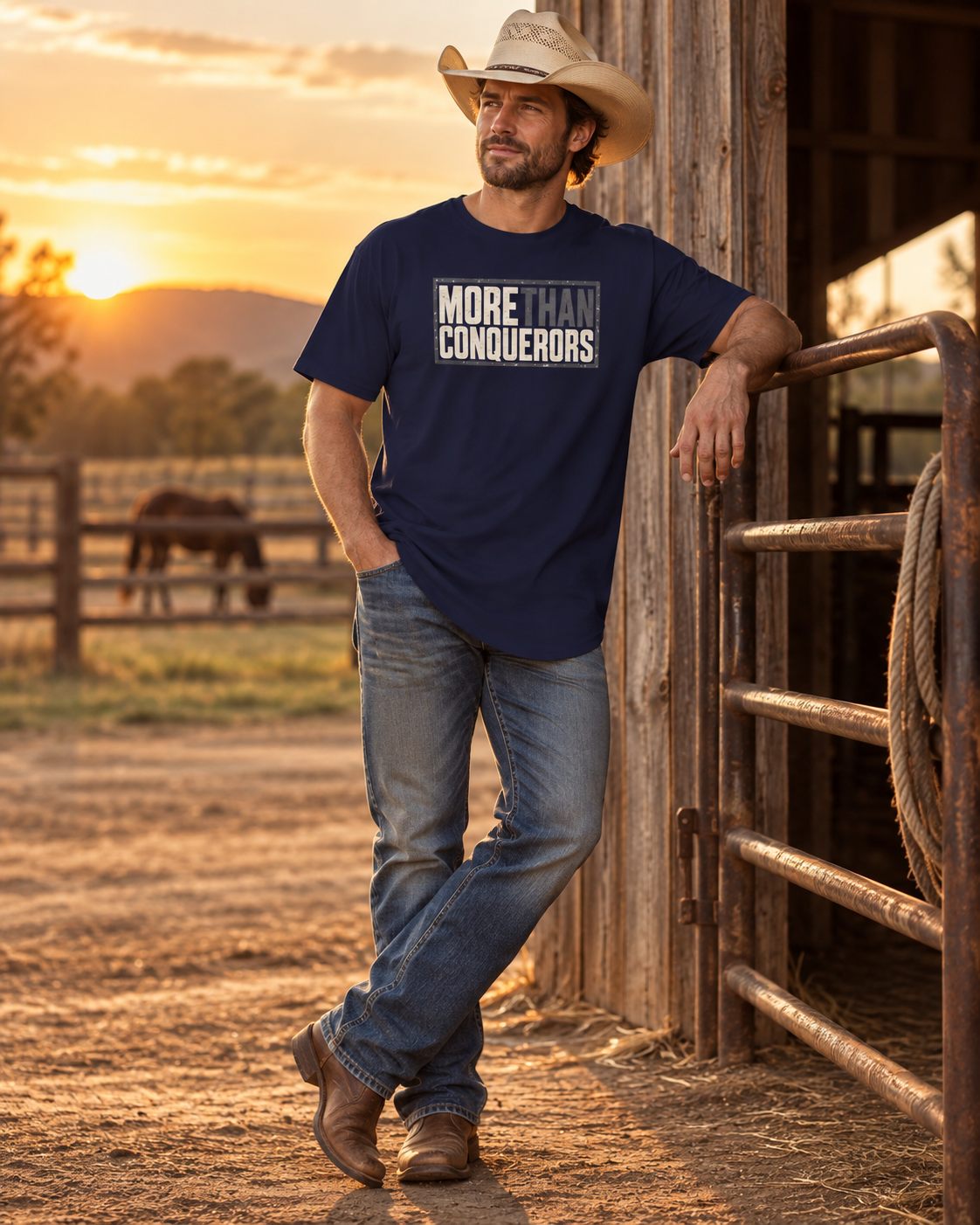 More Than Conquerors Long Tee — product view 5