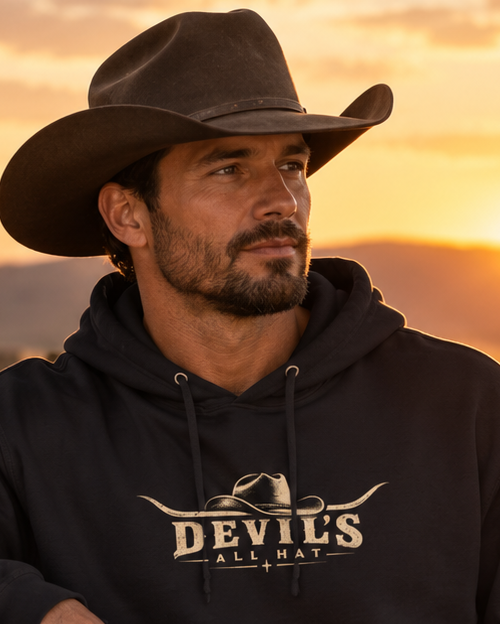 Devil's All Hat Hoodie