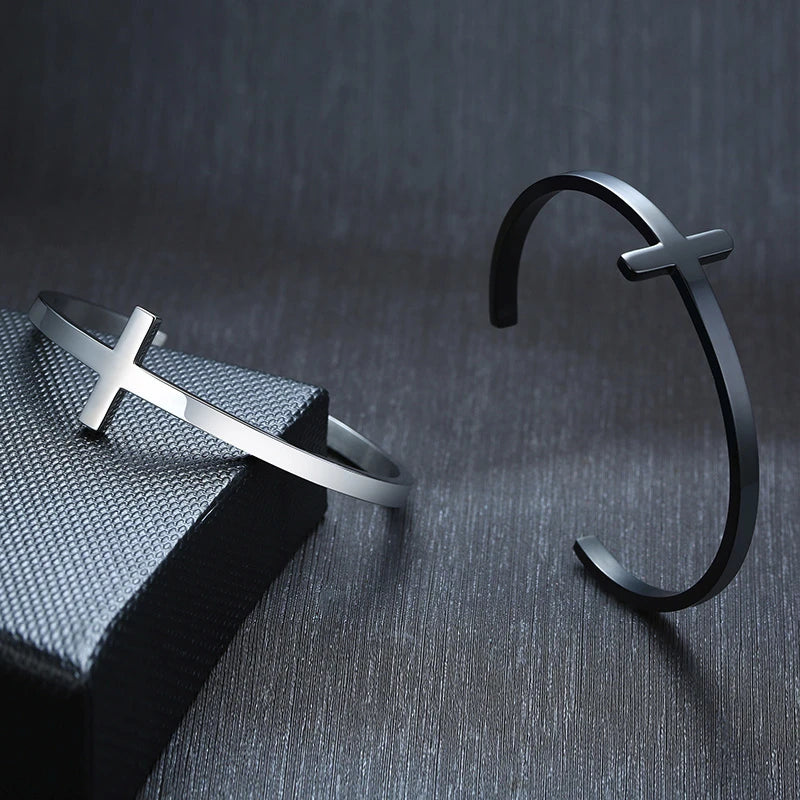 LFD Emblem Steel Cuff Bracelet — product view 4