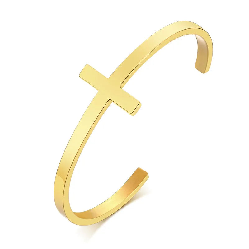 LFD Emblem Steel Cuff Bracelet — product view 7