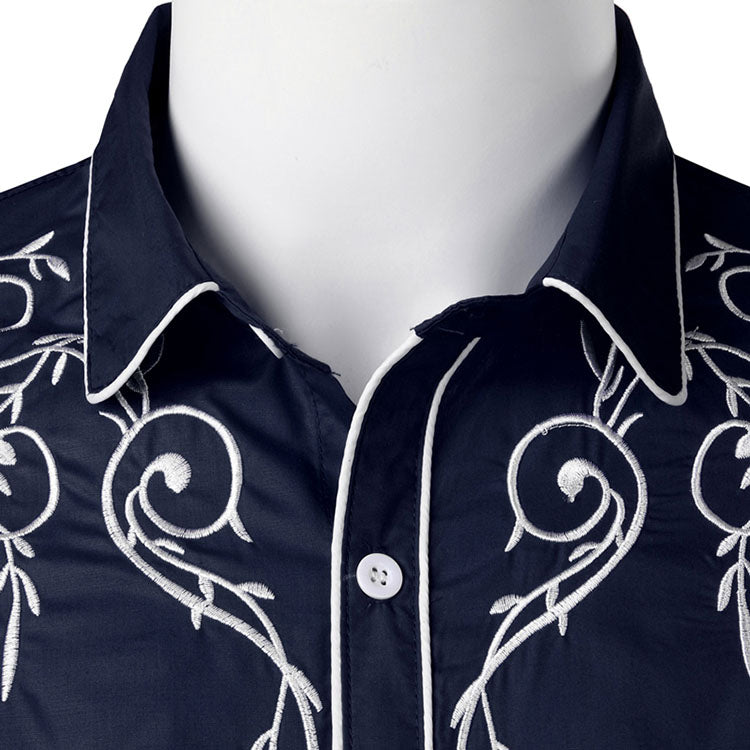 Slim Fit Western Long Sleeve Shirt, additional view 9